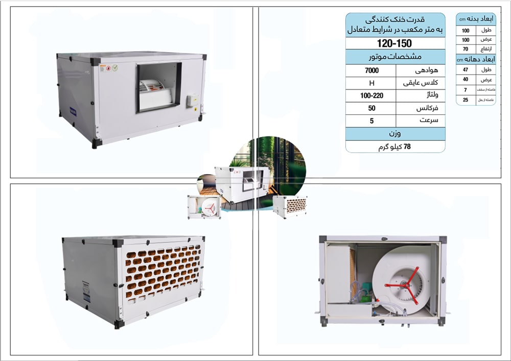 کولر سلولزی زیرسقفی داتار تهویه مدل ۷۰۰۰
