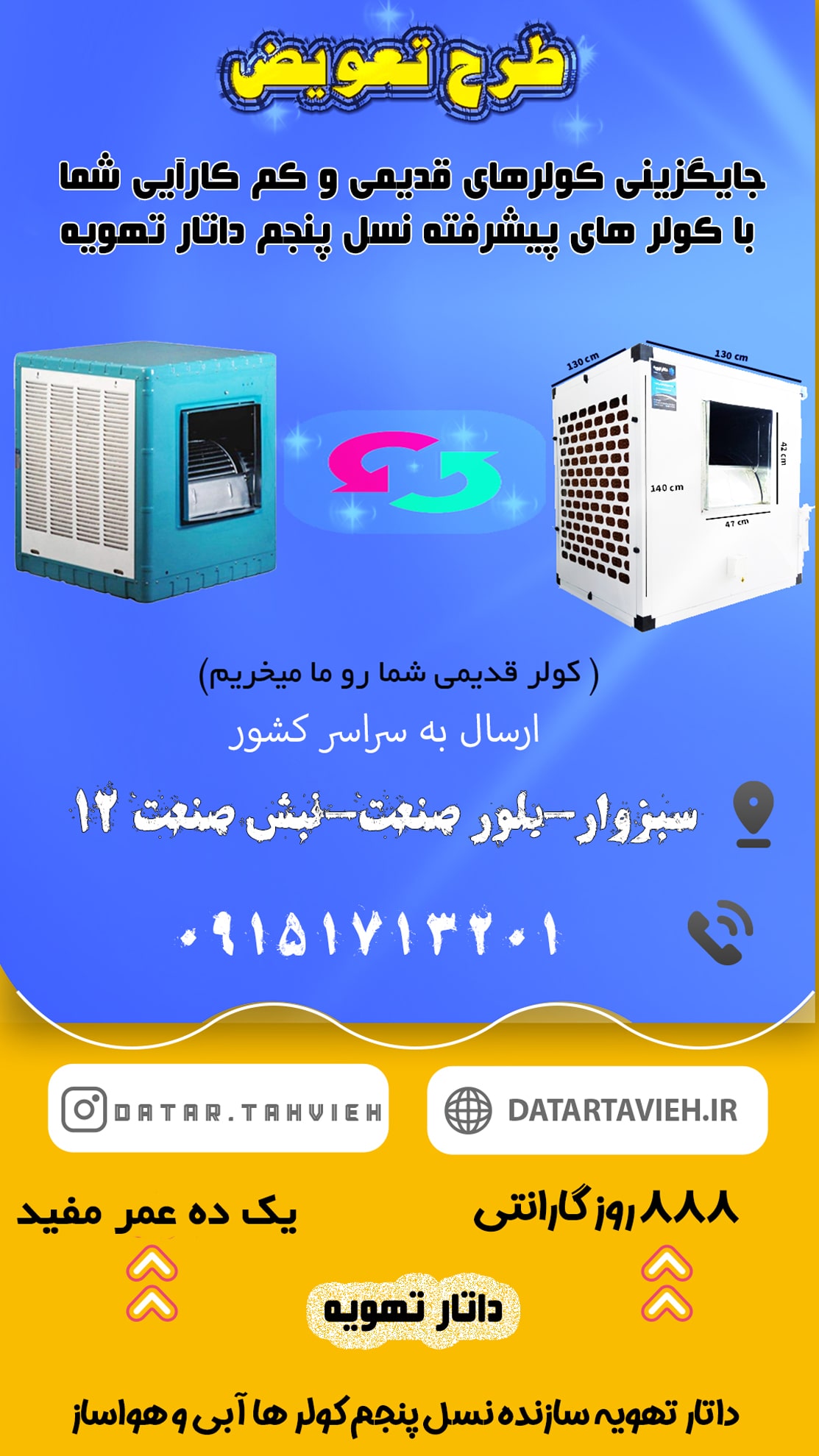 جایگزین کولر آبی
